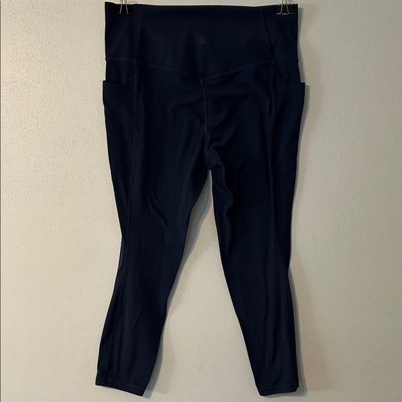 Athleta Women's Navy High-Waisted Leggings - Picture 3 of 4